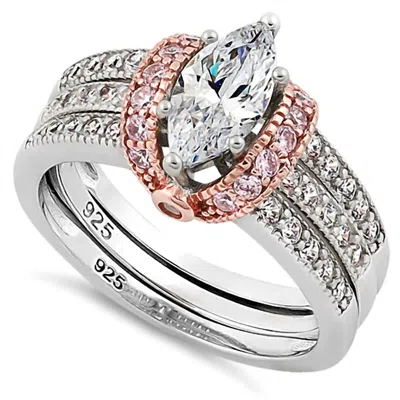 Starlette Women's Reagan Ring In Pink In Silver