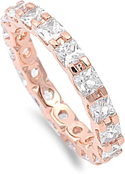 Starlette Women's Stunning And Stackable Amelia Ring In Rose Gold In Gray