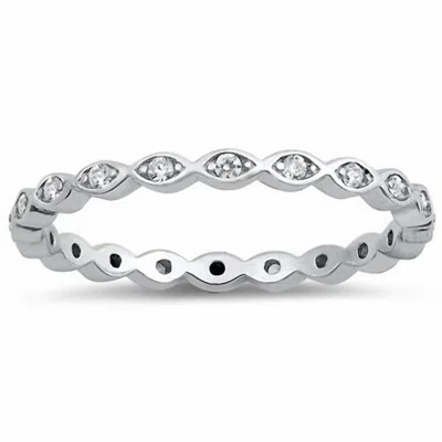 Starlette Women's Vanessa Eternity Ring In Silver