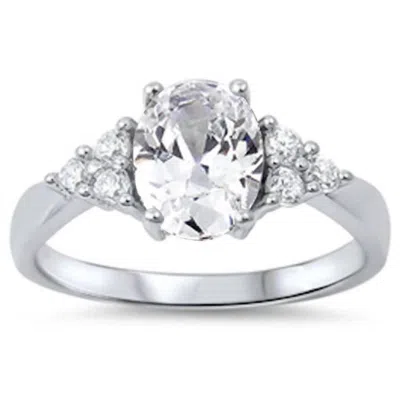 Starlette Women's Yvette Engagement Ring In Silver