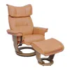 Starline Designs Llc Scandinavian / European-styled Recliner - Ottoman