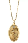 Starling April Birth Flower Charm In Gold