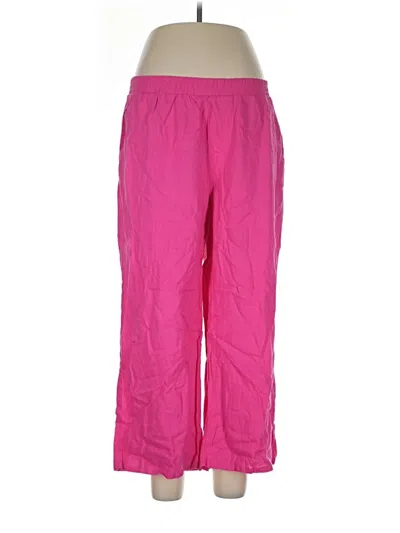Pre-owned Stars Above Linen Pants In Pink