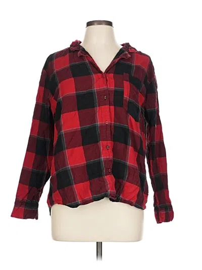 Pre-owned Stars Above Long Sleeve Blouse In Red