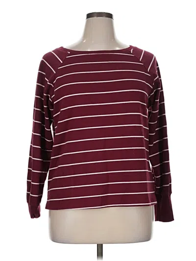 Pre-owned Stars Above Pullover Sweater In Burgundy