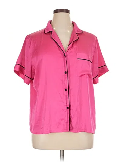 Pre-owned Stars Above Short Sleeve Blouse In Pink