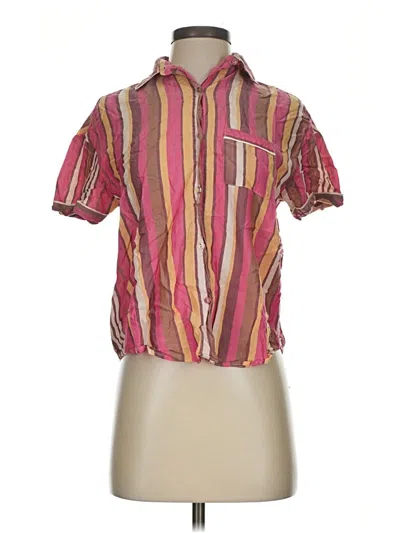 Pre-owned Stars Above Short Sleeve Blouse In Pink
