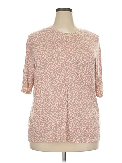 Pre-owned Stars Above Short Sleeve Blouse In Pink