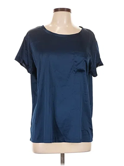 Pre-owned Stars Above Short Sleeve Top Blue Scoop Neck Tops