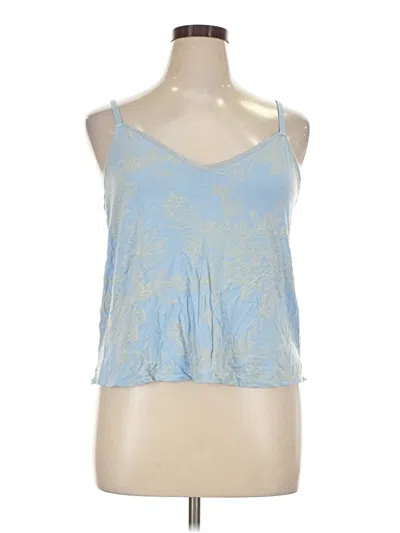 Pre-owned Stars Above Sleeveless Top Blue Halter Neckline Tops
