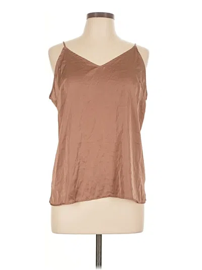 Pre-owned Stars Above Tank Top Brown Cold Shoulder Neckline Tops