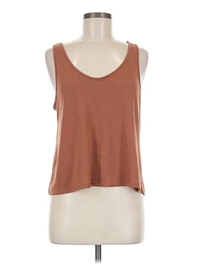 Pre-owned Stars Above Tank Top Brown Strapless Neckline Tops