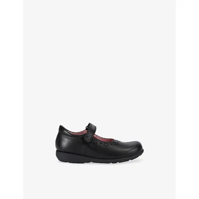 Start Rite Black Kids' Emily Leather School Shoes Eur 23 /6.5 Uk
