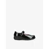 Start Rite Black Kids' Emily Patent-leather School Shoes Eur 26 / 8.5 Uk In Black