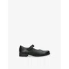 Start Rite Black Kids' Samba Leather Mary-jane Shoes Eur 34 / 2 Uk In Black