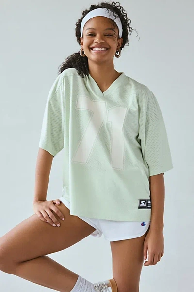 Starter 71 Graphic Oversized V-neck Jersey Tee In Mint, Women's At Urban Outfitters