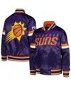 Starter Big Boys And Girls Purple Phoenix Suns Home Game Varsity Satin Full-snap Jacket In Purple