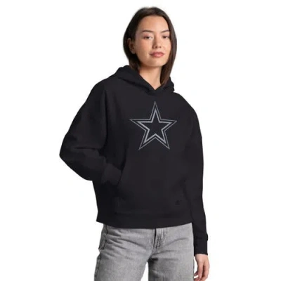 Starter Black Dallas Cowboys Rhinestone Relaxed Hoodie