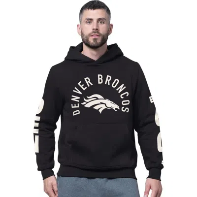 Starter Black Denver Broncos Handoff Fleece Hoodie Sweatshirt