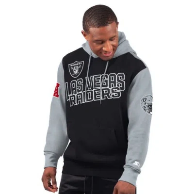 Starter Black Las Vegas Raiders Extreme Pullover Hoodie