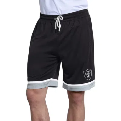 Starter Black Las Vegas Raiders Power Play Mesh Shorts
