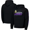 Starter Black Minnesota Vikings Vintage Pullover Hoodie In Black