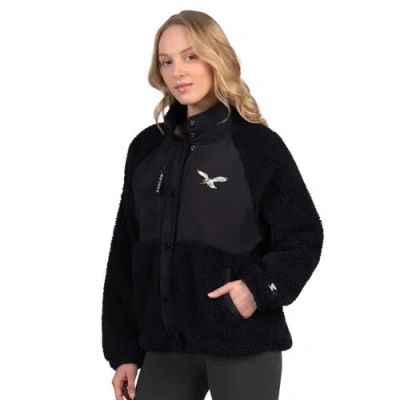 Starter Black Philadelphia Eagles On The Ball Sherpa Jacket