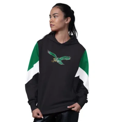 Starter Black Philadelphia Eagles Scrimmage Hoodie
