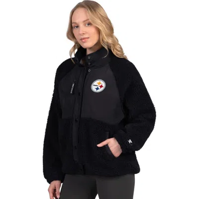 Starter Black Pittsburgh Steelers On The Ball Sherpa Jacket