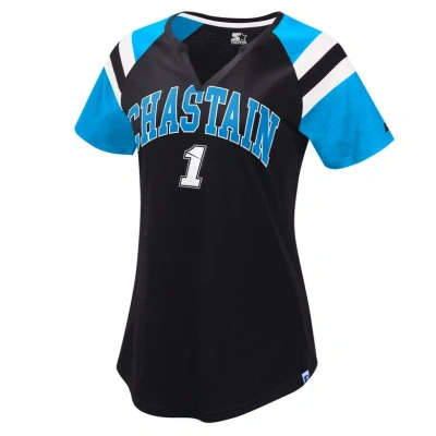Starter Black Ross Chastain Game On Notch Neck Raglan T-shirt