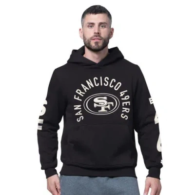 Starter Black San Francisco 49ers Handoff Fleece Hoodie Sweatshirt