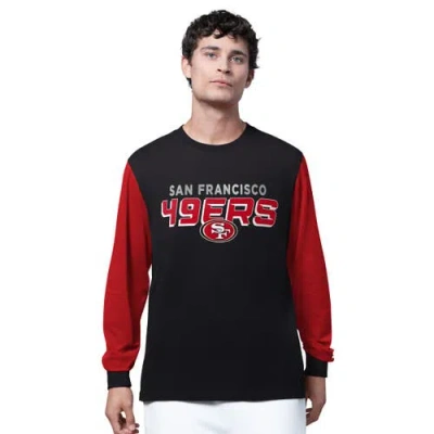 Starter Black San Francisco 49ers Thursday Night Gridiron Long Sleeve T-shirt