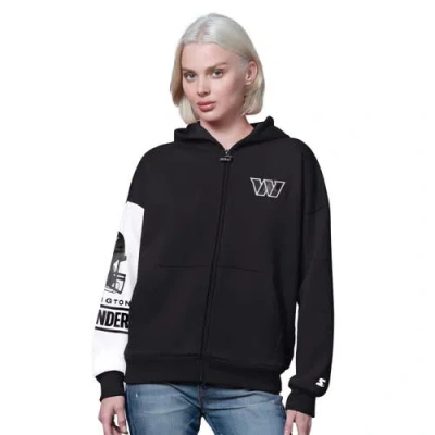 Starter Black Washington Commanders 4th Down Full-zip Hoodie
