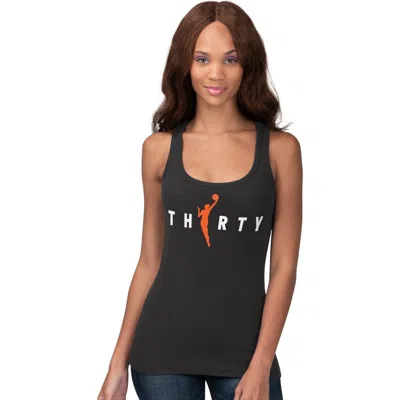 Starter Black Wnba 30th Anniversary Preseason Tank Top In Animal Print