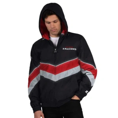 Starter Black/red Atlanta Falcons Thursday Night Gridiron Full-zip Jacket