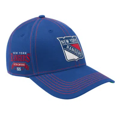 Starter Blue New York Rangers Sphere Ii Curved Starfit Adjustable Hat