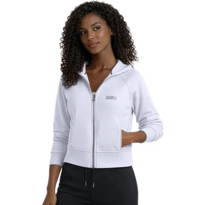 Starter Blue Seattle Seahawks Cropped Pastels Full-zip Hoodie In Multi
