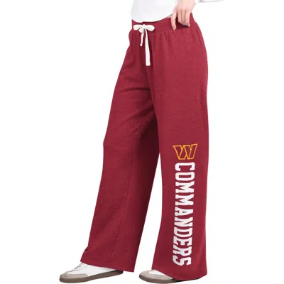 Starter Burgundy Washington Commanders Field Wide Leg Sweatpants