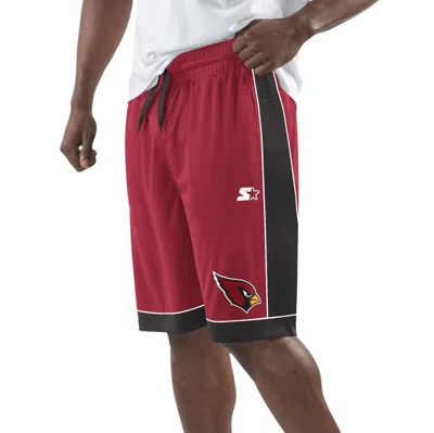 Starter Cardinal/black Arizona Cardinals Fan Favorite Fashion Shorts