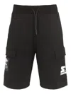 Starter Cargo Pocket Shorts In Black