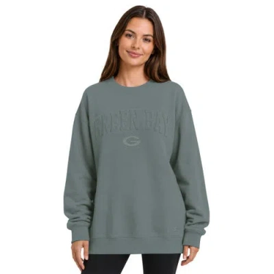 Starter Green Green Bay Packers Athleisure Oversized Fleece Sweatshirt
