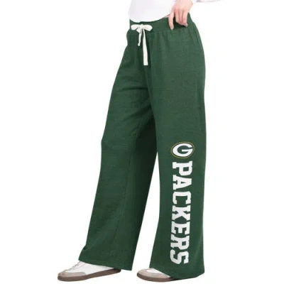Starter Green Green Bay Packers Field Wide Leg Sweatpants