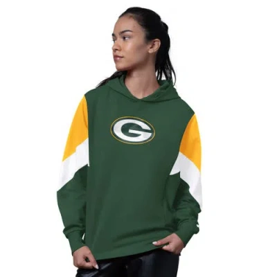 Starter Green Green Bay Packers Scrimmage Hoodie In Multi