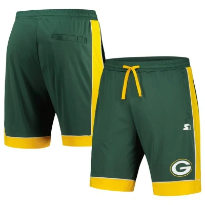 Starter Men's  Green, Gold Green Bay Packers Fan Favorite Fashion Shorts In Green,gold