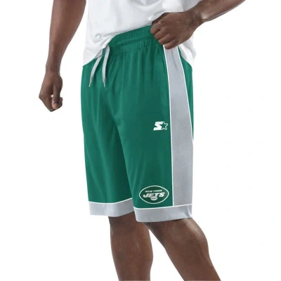 Starter Men's Green/white New York Jets Fan Favorite Fashion Shorts In Green,white