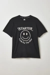 Starter Happy Face Graphic Tee In Black, Men's At Urban Outfitters In Black