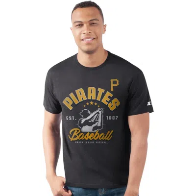 Starter Heather Black Pittsburgh Pirates Prime Time Batter T-shirt