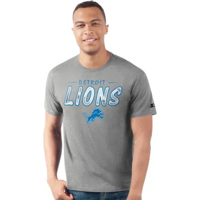 Starter Heather Gray Detroit Lions Prime Time T-shirt