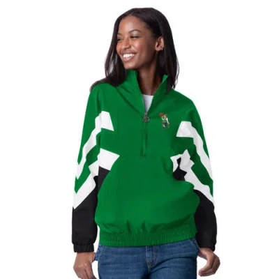 Starter Kelly Green Boston Celtics Renegade Oxford Half-zip Jacket