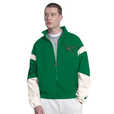 Starter Kelly Green Philadelphia Eagles The Gust Full-zip Hooded Jacket